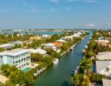 Aerial house and canal view 2