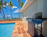 Pool side grill
