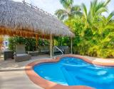 Pool and Tiki Hut view 1