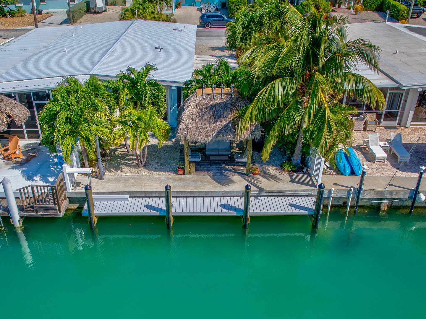 Experience classic Florida Keys living — dock, water access.