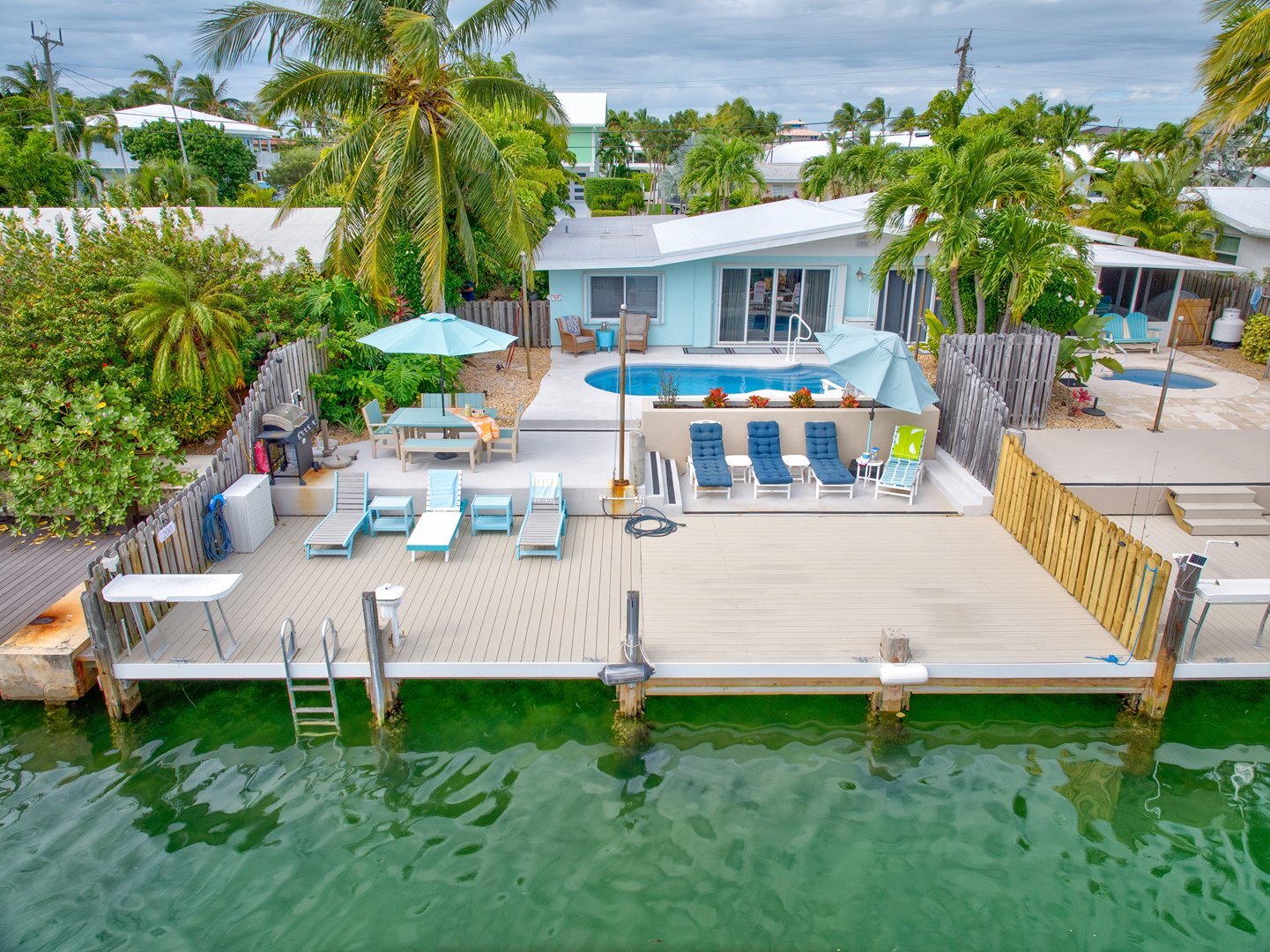 Bird eye view of home